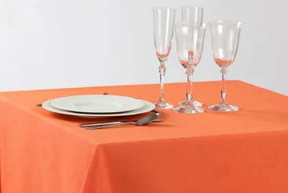 Cotton fabric for restaurant table linen Saten Manhattan 0