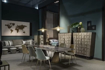 Trapezio Tavolo - Aurora sedia - Icaro cabinet - table, chair