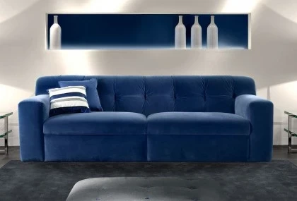 Fixed Velvet Sofa
