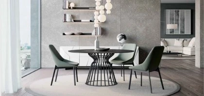 Dallagnese- Round Table with sidechairs