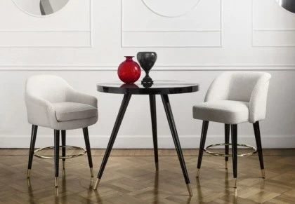BERNADETTE bar chair, PAULINE bar chair, ANDREA bar table