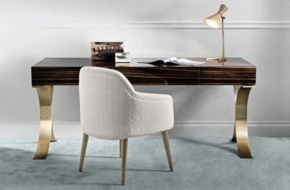 CELINE writing desk, BERNADETTE dinner chair