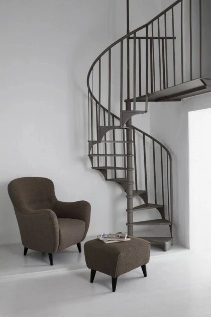 MARIE armchair and pouf