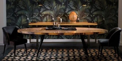 PAULINE dining chair, ANDREA dining table