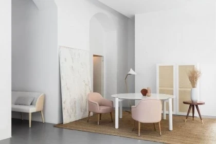 CODY dining table, ANACAPRI dining chair, QUISISANA Medio cabinet