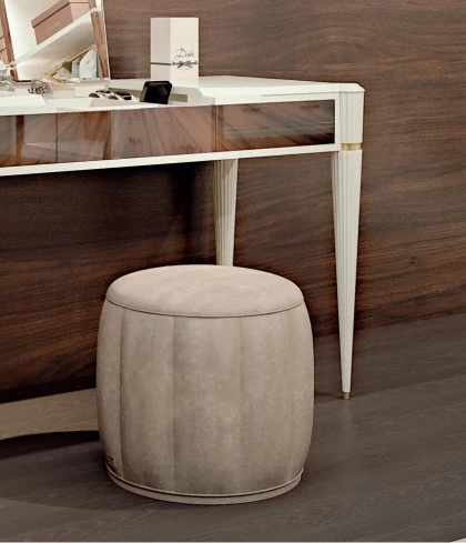 Consolle moderna ingresso lusso legno bianco oro Ellipse