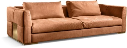 Montecarlo Italian Designer Sofa for Warm Elegant Interiors