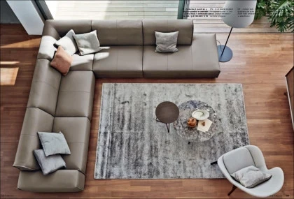 Ditre - Sectional corner leather sofa