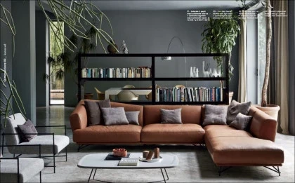 Ditre - Lennox Sectional corner leather sofa