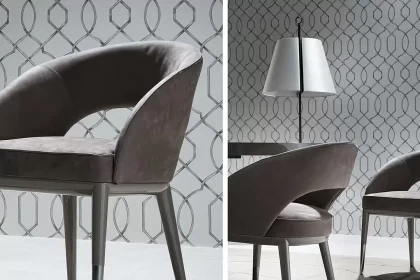 Modern dining chairs with elegant proportions and premium finishes