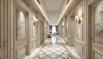 Classical white Italian bedroom furniture with harmonious wood textures and decorative finishing for a refined atmosphere