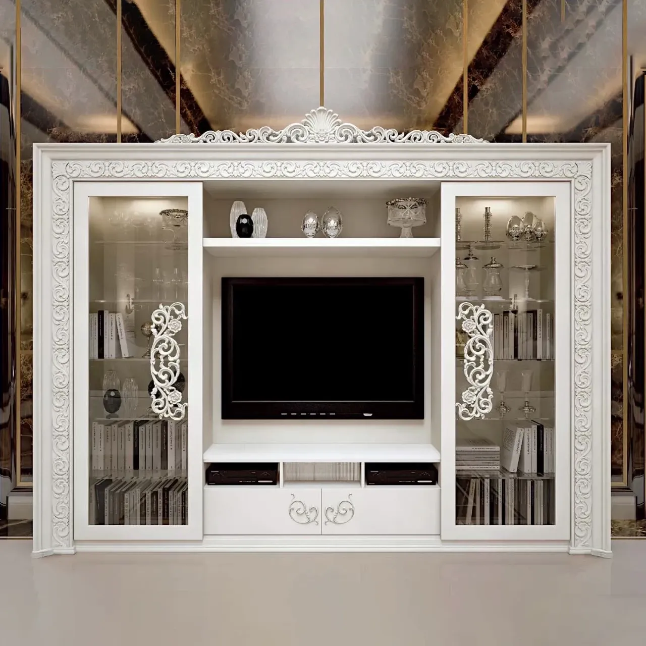 Opera Library, Francesco Pasi classic Italian bookcase
