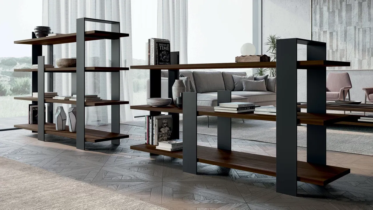 Kyoto Library, Dall'Agnese modern Italian bookcase