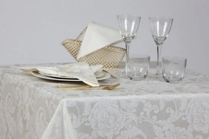 Cotton fabric for restaurant tablecloths Livorno Collection