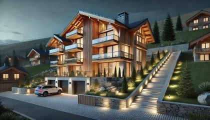 House Exterior Design with Curb Appeal and Lighting